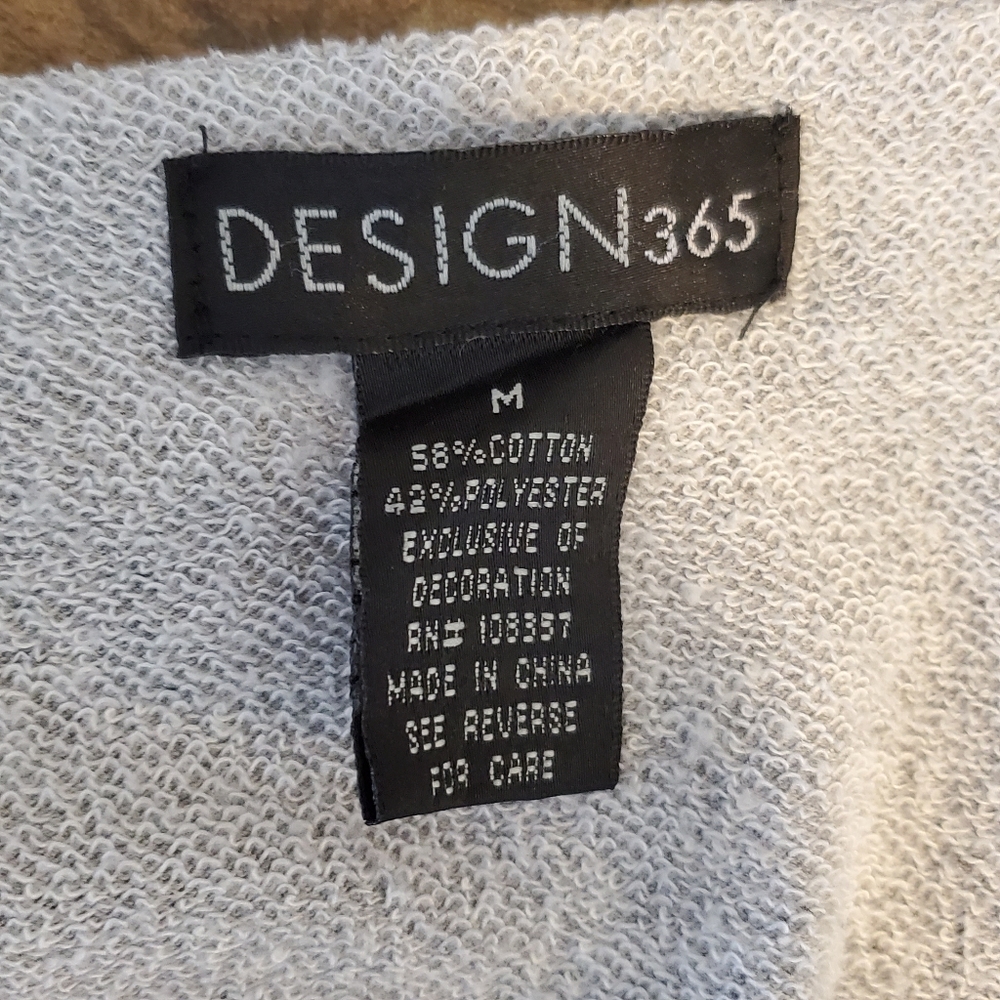 Design 365 French Terry Open Front Top - Picture 4 of 5